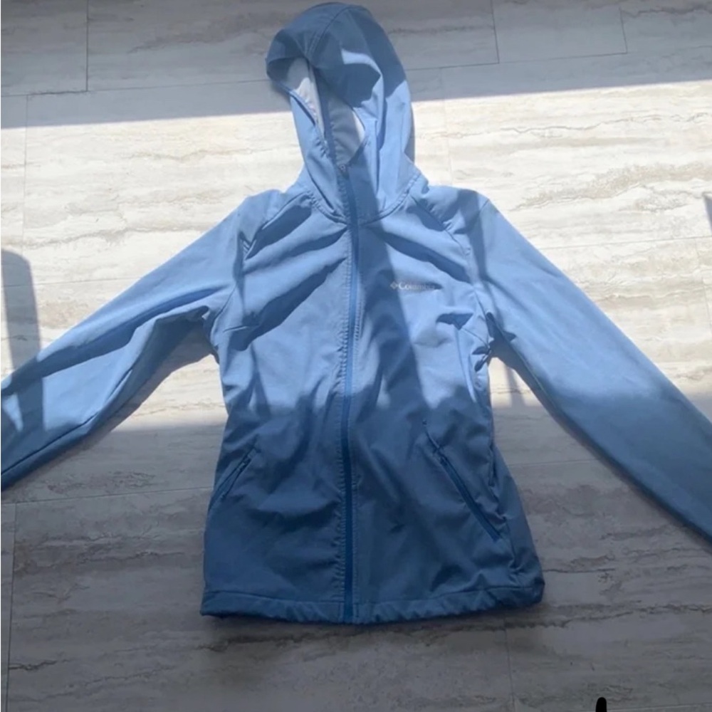 Columbia Women's Light Blue Hooded Ski Jacket